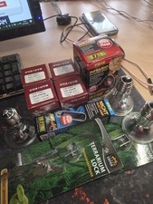 Mega Terraristik Set: 9 Lampen (Exo Terra) + Heizmatte NEU + Schloss