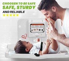 Alpine Wall Mounted Baby Changing Station - Horizontal Baby Changing Table...