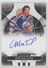 2024-25 Upper Deck Engrained Icons Ebony /49 Craig MacTavish #CA-CM Auto 11jd