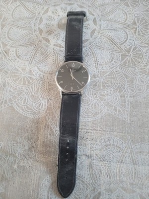 Junghans Mega Herren-Funkuhr, Edelstahlgehäuse, Echtes Lederband