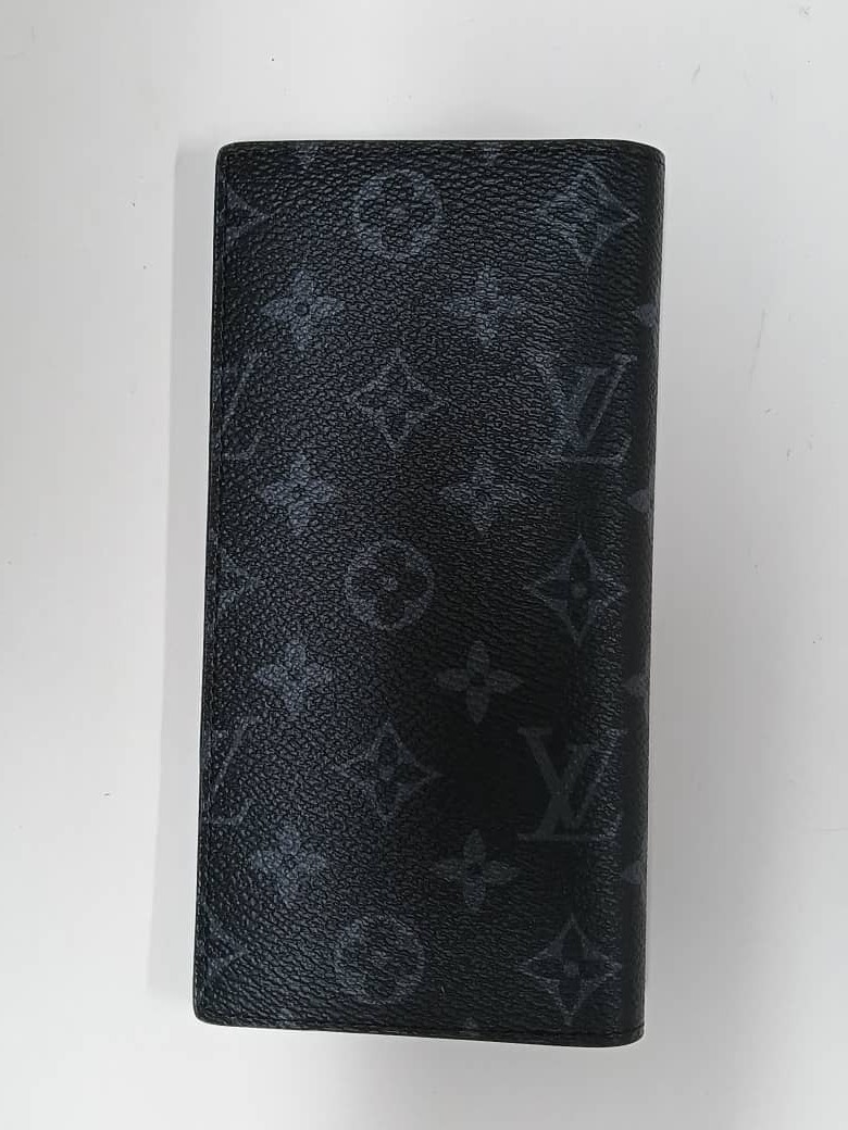 Louis Vuitton Monogram Eclipse Brazza Canvas Long… - image 3