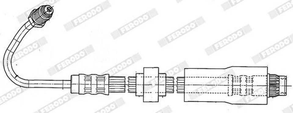 FERODO FHY3011 Tubo freno per RENAULT KANGOO (KC0/1) KANGOO Express (FC0/1) - Immagine 2 di 4