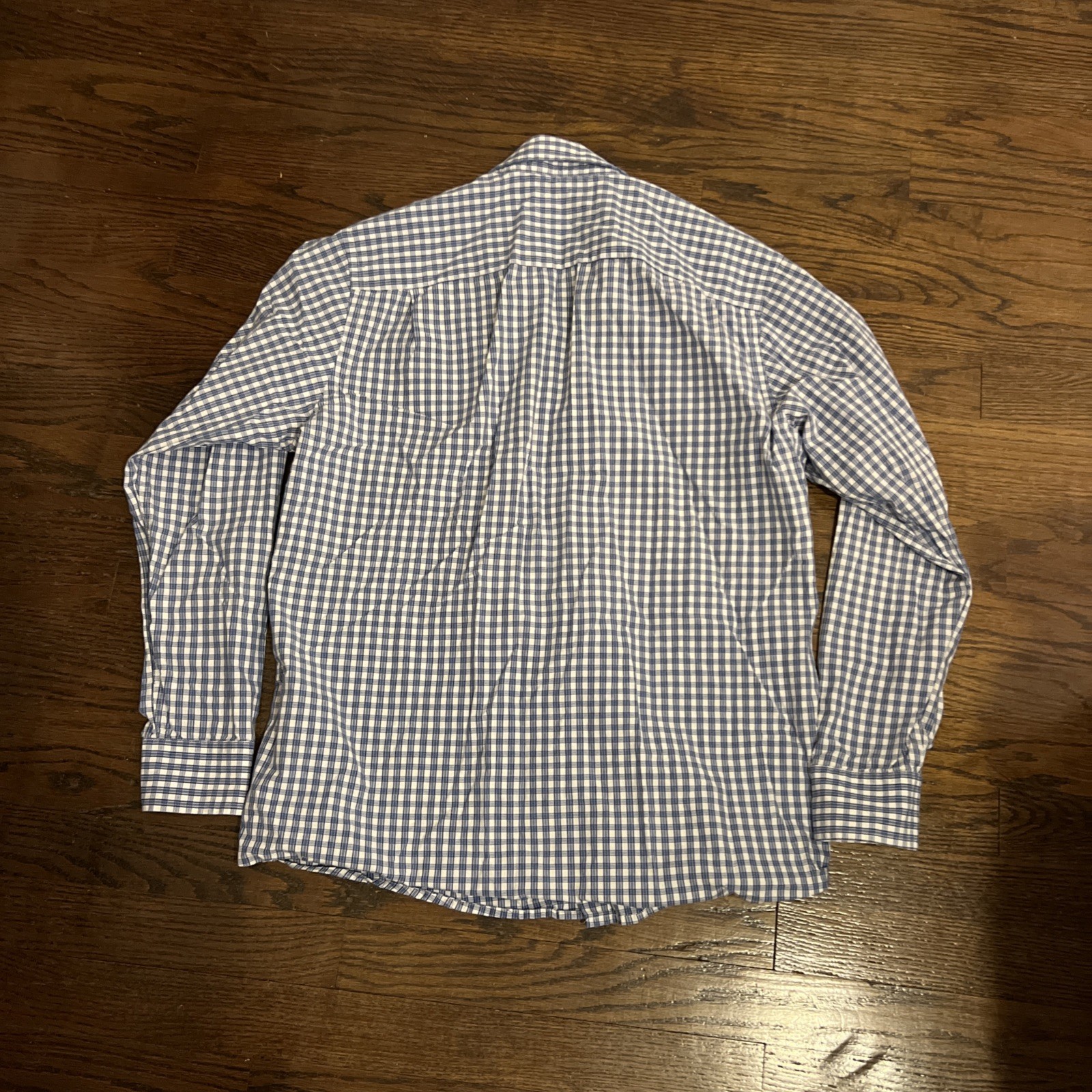 Amazon Essentials Mens Medium Blue Plaid Button D… - image 8