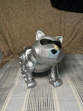 VTG Manley Quest Robot Kitty Toy Year 2000 Tested Sound Eyes Motion Tail Works
