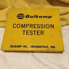 Vintage Balkamp Compression Tester Kit Indianapolis Ind Napa Schauer A-8035