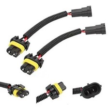 H11 to 9005 9006 Retrofit Wiring Harness for Light Bulb Connector Socket Adapter