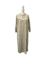 Vintage Sears Floral Nightgown 1970s Lace Trim Granny core Cottage Core 32/34