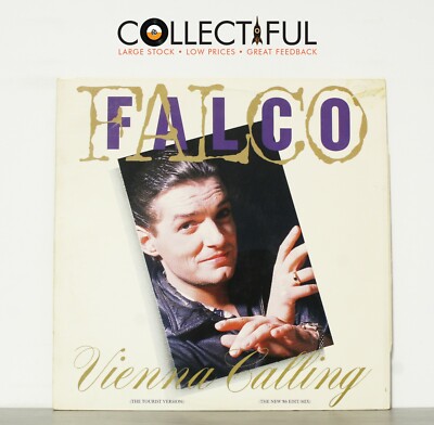 FALCO - VIENNA CALLING - A&M 1985 *W/L PROMO* 3 TRACK 12'' SINGLE-RECORD 