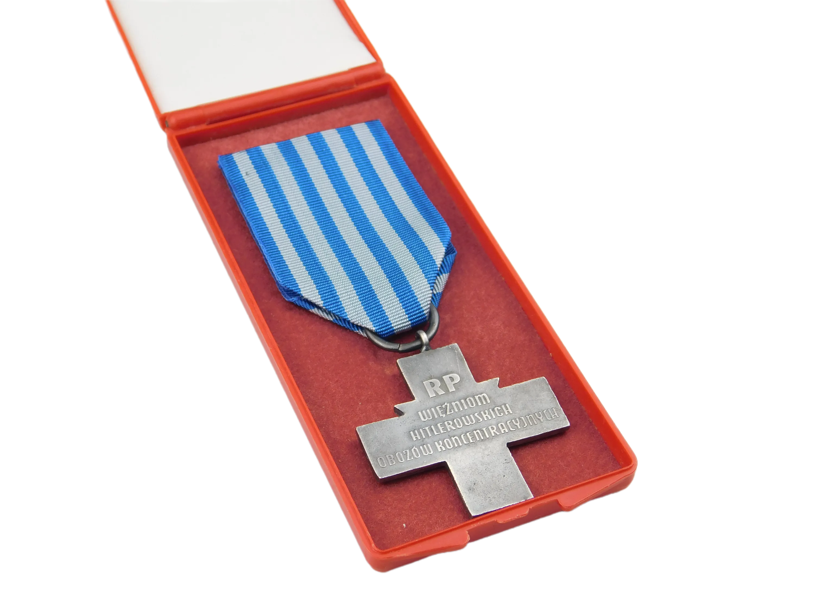 WW2 AUSCHWITZ M DAILLE CROIX DU SURVIVANT DE L HOLOCAUSTE RP POLOGNE 