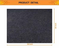 Under Grill Mat,Grill Mat for Deck,Floor Mats ,Waterproof,Reusable 36x30 Inch