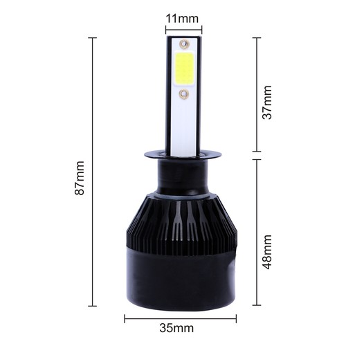 For Hyundai Sonata 2002-2010 H1 LED Headlight Bulbs Low Beam 6000K Bright White - Imagen 3 de 11