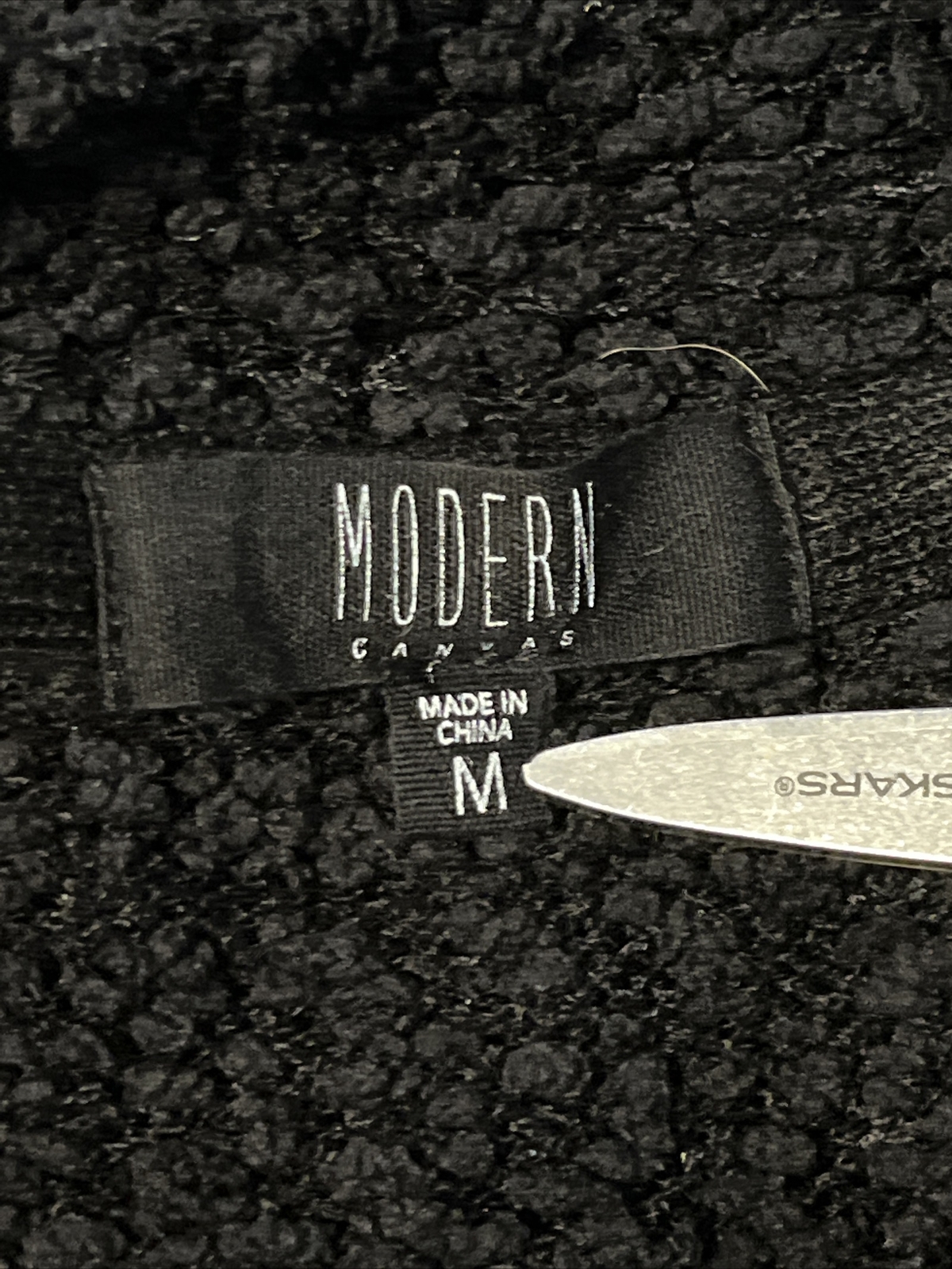 Modern Canvas Black Medium Duster Open Cardigan S… - image 5