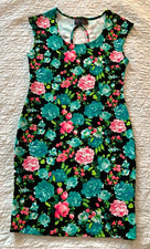 Neon Floral BodyCon dress Say Anything Large