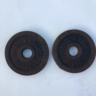 Paire De Disques De Fonte Billard 5 Lb (10 Lb Total)