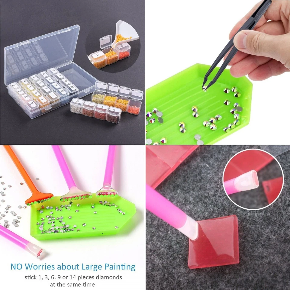 5D Diamond Painting Tools Box Diamond Accessories Diy Art Craft Pen Set Hot - Image 3 of 4