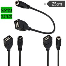 USB A To DC 5.5mm 2.1mm / 4.0mm 1.35mm Power Charge Cable for Phone PSP Camera