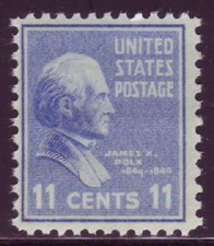 #816 JAMES K. POLK. MINT SINGLE F-VF NEVER HINGED!