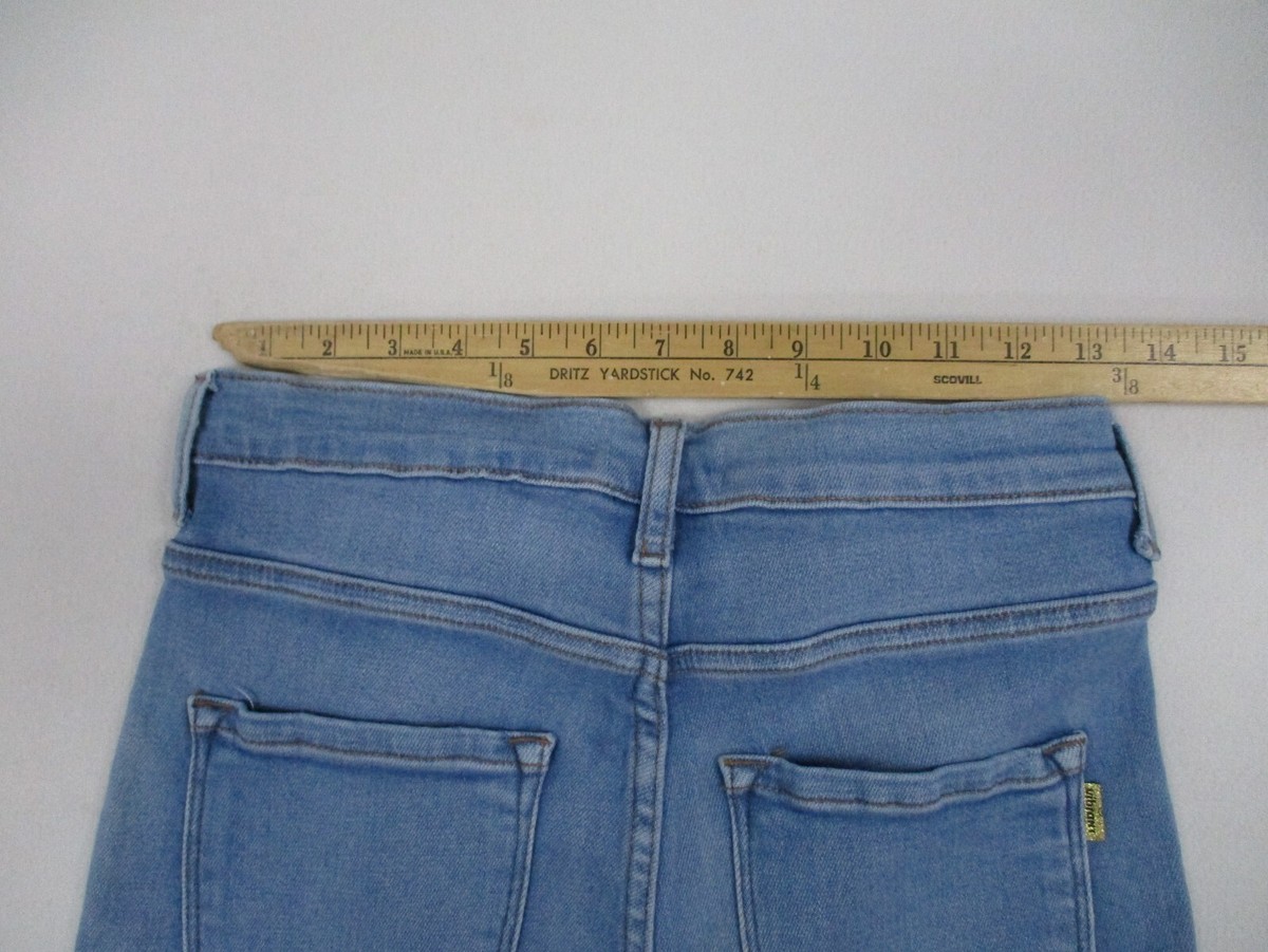 Vibrant MIU Jeans Women Size 15 Blue Distressed Skinny Stretch