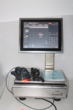 BALANCE CAISSE TACTILE INOX .. MARQUES BM5 .. 6/15Kg Min 40g e=2/5g .+ DOUCHETTE