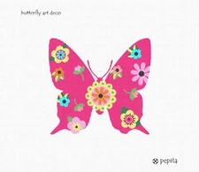 Butterfly Art Deco Needlepoint Kit or Canvas