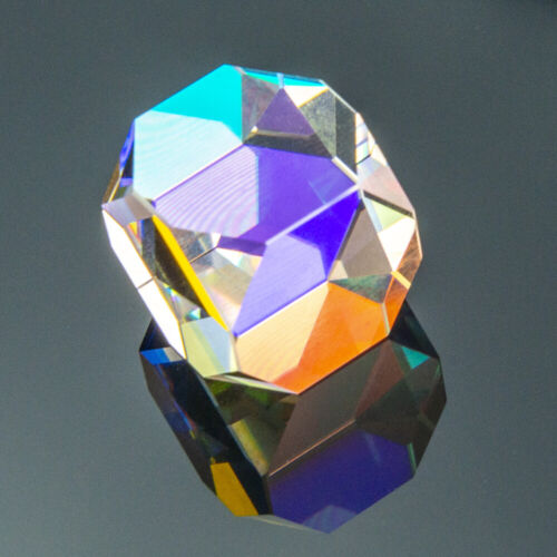 Rainbow Optical Glass Multi-faceted Bright Light Combine Prism Physics Teaching - Afbeelding 1 van 12