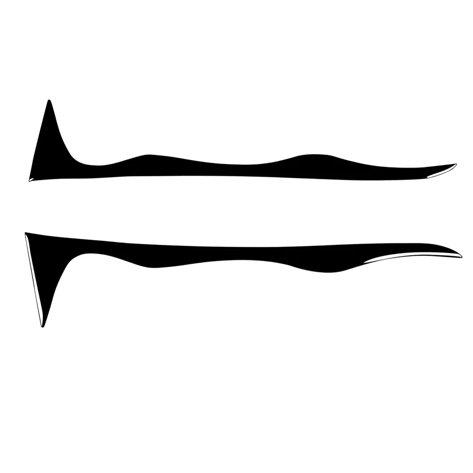 Calcomanía de cubierta de párpado de faros negros para piano para Mitsubishi Galant 1997-02 Foto 2 de 4