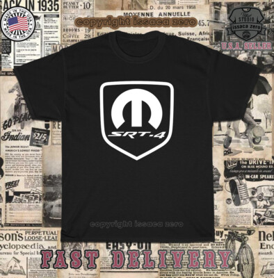 New Hot Tees SRT4 Mopar Performance Logo Men's T-Shirt American Tees