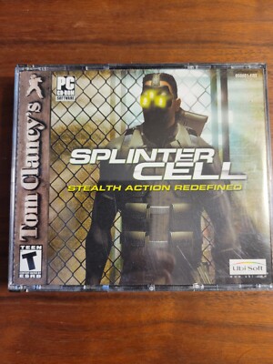 Splinter Cell Rom Tom Clancy's Splinter Cell Stealth Action Redefined CD-ROM w/ Manual PC ...