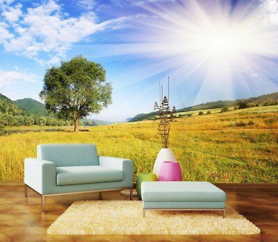 3D Sunny Grass ZHUA4056 Wallpaper Wall Murals Removable Self-adhesive Amy