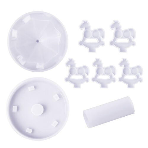 Silicone Mold Epoxy Resin Casting Mould Ornaments Craft Carousel Making Tool - Zdjęcie 1 z 9