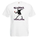 Adults Banksy Milkshake Revolution Graffiti Street Art Unisex White T-Shirt