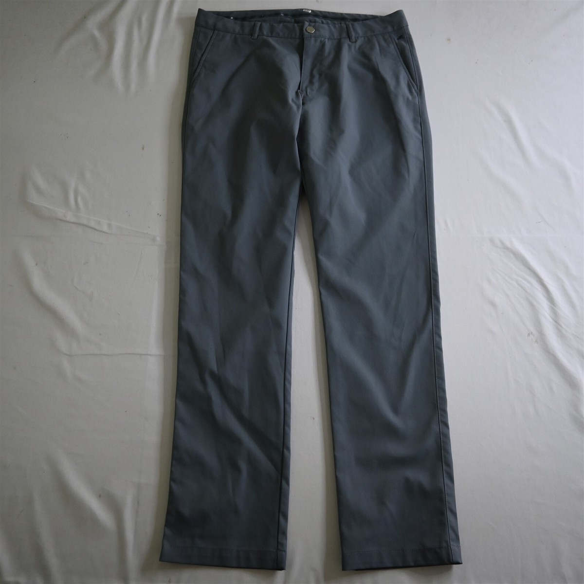 Maide by Bonobos 35x34 Gray Performance Tech Slim Straight Mens