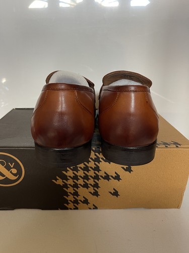 Thomas & Vine Bishop Leather Penny Loafers in Brown Size 13 New in the Box - Picture 7 of 12
