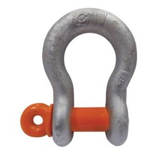 CM M652G Anchor Shackle: Screw Pin Galvanized Finish, Carbon Steel