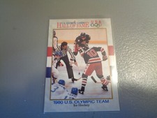 1991 USA Olympic Hall of Fame Hockey Trading Card 1980 Olympics #64