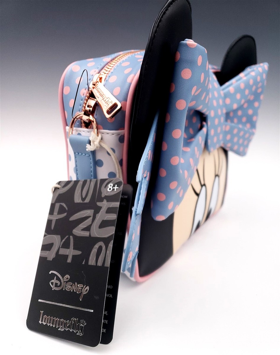 NEW Loungefly Minnie Pastel Polka Dot CrossBody Bag Purse