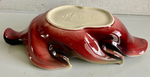 Vintage Hull USA 1978 Leaf Bowl Planter Trinket Dish Decor - Picture 4 of 11