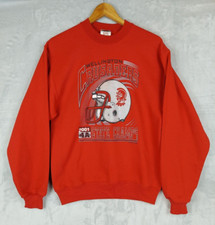 Vtg Wellington Crusaders Football Sate Champs Sweatshirt Mens Red Small Y2K