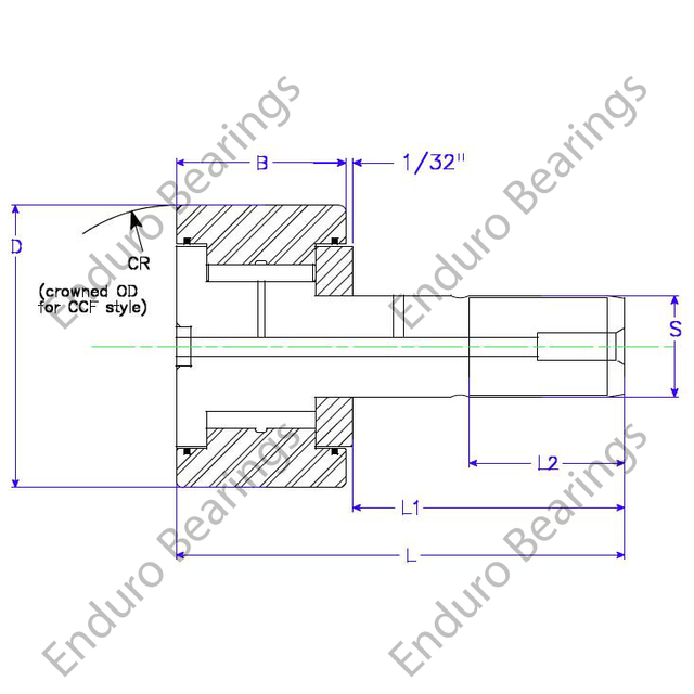 Torrington CRSB24 TIMKEN Koyo Cam Follower Roller Bearing Enduro BRAND