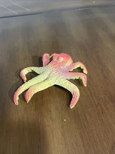 1990's JARU Red And Yellow Octopus Marine Animal Wildlife Sea Creature Figure