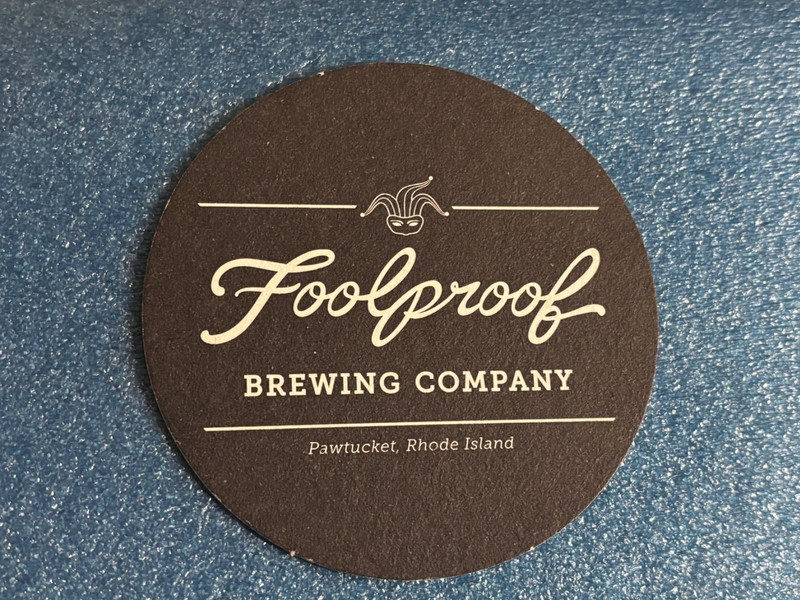 NEW 4" FOOLPROOF JESTER CRAFT BEER COASTER PAWTUCKET RHODE ISLAND