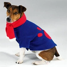 Casual Canine Dog Jacket Coat Scarf Pom-Poms Soft Polar Fleece Super Warm