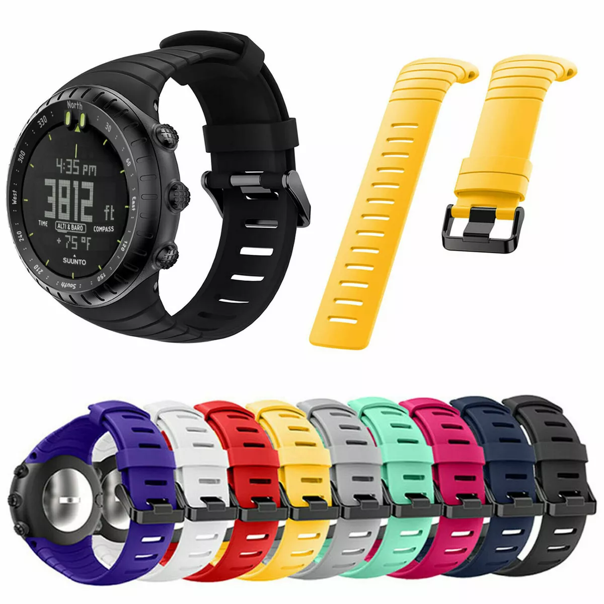 Band Strap for Suunto Core Replacement Wristband Sports Watch Silicone Bracelet