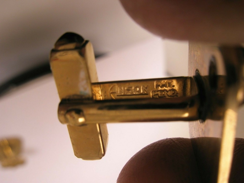 Red Cabochon 1/20 12K GOLD FILLED Vintage ANSON Cuff Links eBay