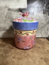 Sango Bird & Bee 9.5 Cookie Jar/ Canister