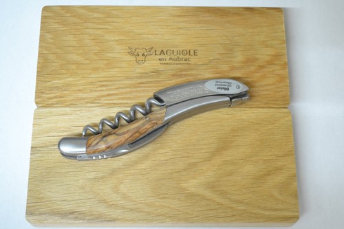Laguiole en Aubrac Kellnermesser Griffschalen aus Olivenholz Sommeliermesser - Bild 4 von 5