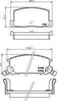 Bremsbelagsatz Scheibenbremse Hella Pagid 8DB 355 016-741 FüR Toyota MR2 2 1 3