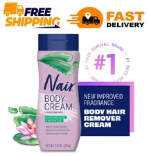 Nair Hair Remover Body Cream Soothing Aloe & Waterlilly 7.9 oz