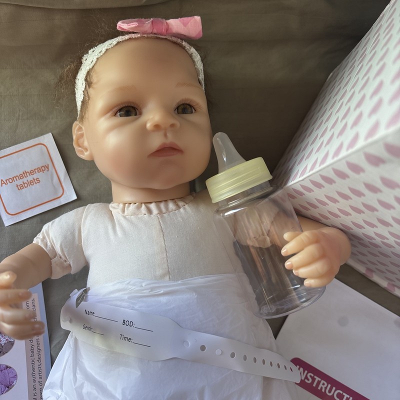 Adorable Reborn Doll Happy Day 14” Newborn Realistic Baby Girl Doll/Certificate 