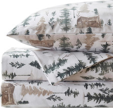Flannel Sheets Warm and Cozy Deep Pocket Breathable All Season Bedding Set with
